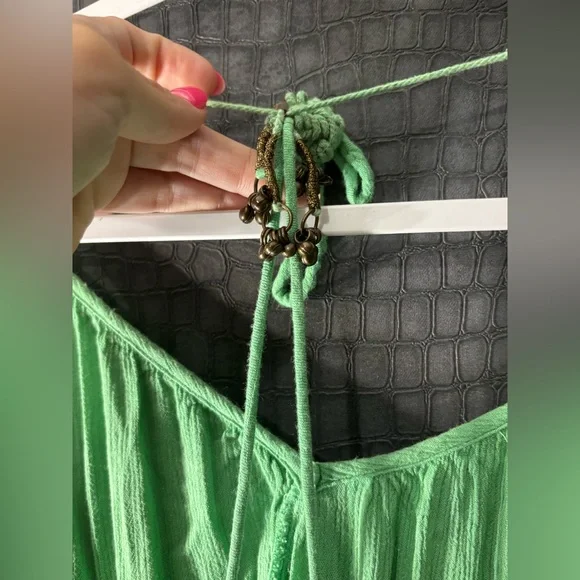 Free People boho tank/dress 💚✨ - Picture 3 of 5